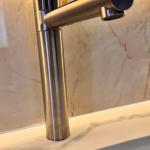 Vòi lavabo SUPOR 252907-02-LS inox 304 nóng lạnh, vòi rửa mặt 30cm, vòi xoay 360 độ