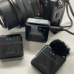 Micro không dây âm thanh nổi Lenovo MC550 dùng để ghi hình DSLR, IOS, Android, PC, phát trực tiếp, phỏng vấn, Pin 300 mAh ( 1 bộ Gồm 2 mic + 1 đầu thu )