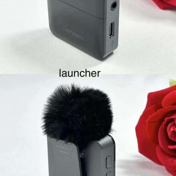 Micro không dây âm thanh nổi Lenovo MC550 dùng để ghi hình DSLR, IOS, Android, PC, phát trực tiếp, phỏng vấn, Pin 300 mAh ( 1 bộ Gồm 2 mic + 1 đầu thu )