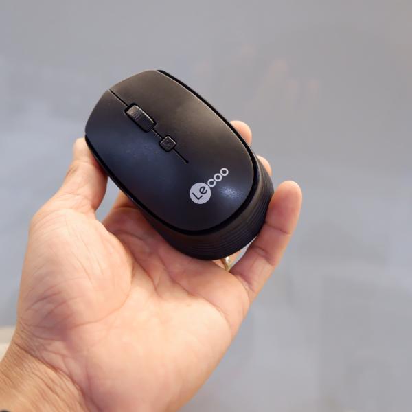 Chuột không dây LECOO WS202 Newfullbox tặng kèm đôi pin Akaline Duracell