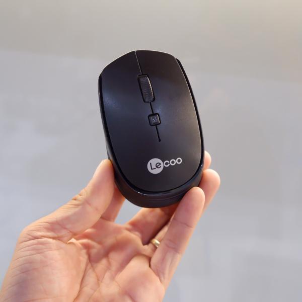 Chuột không dây LECOO WS202 Newfullbox tặng kèm đôi pin Akaline Duracell
