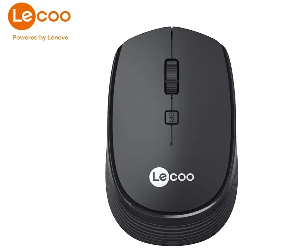 Chuột không dây LECOO WS202 Newfullbox tặng kèm đôi pin Akaline Duracell